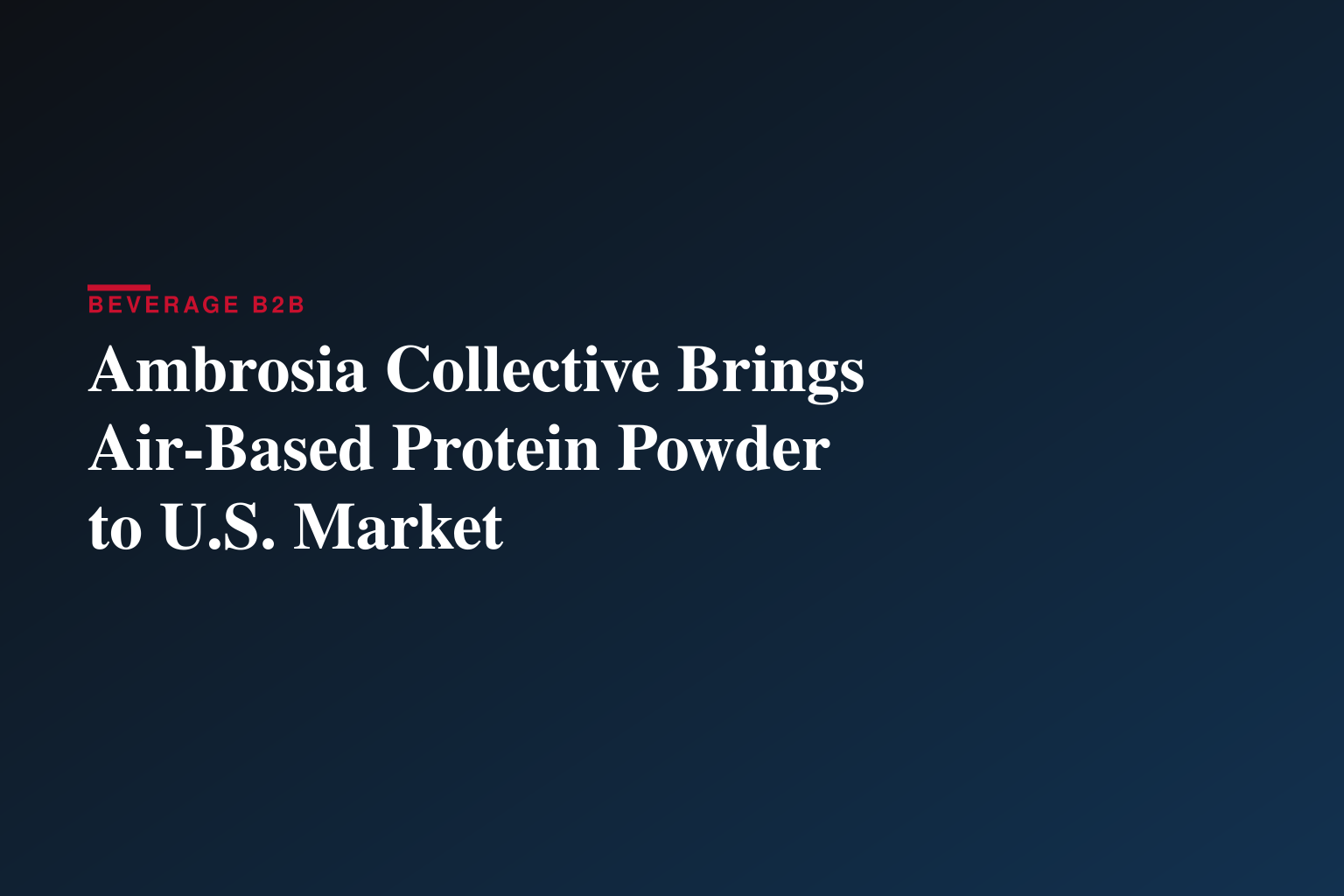 Ambrosia Collective Launches Planta Powered by Solein®, Bringing Solar Foods’ Air-Based Protein to U.S. Consumers