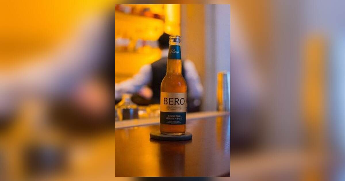 BERO Kingston Golden Pils glass bottle