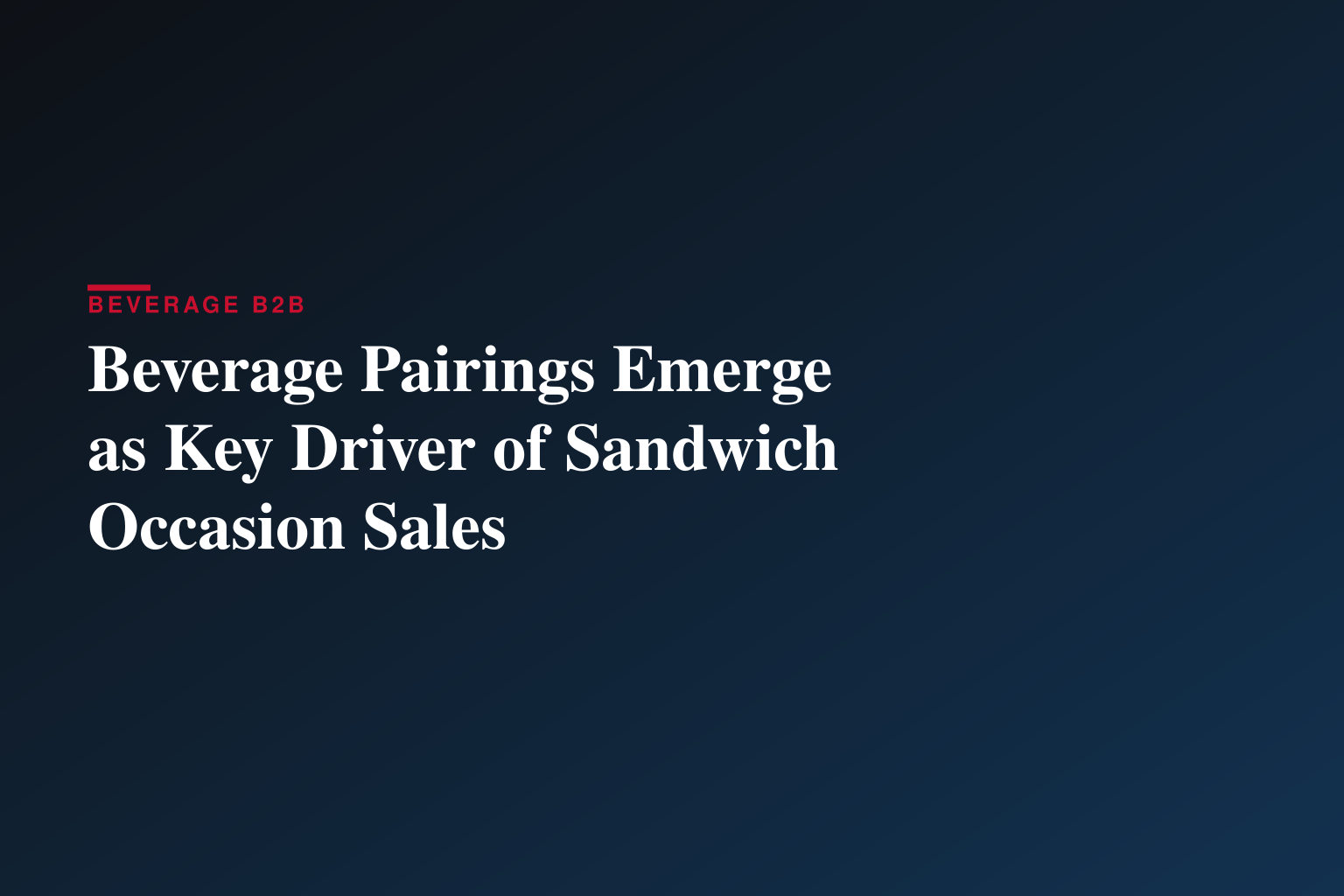 Meat is the Make-or-Break Factor in Sandwich Satisfaction, New Survey Finds