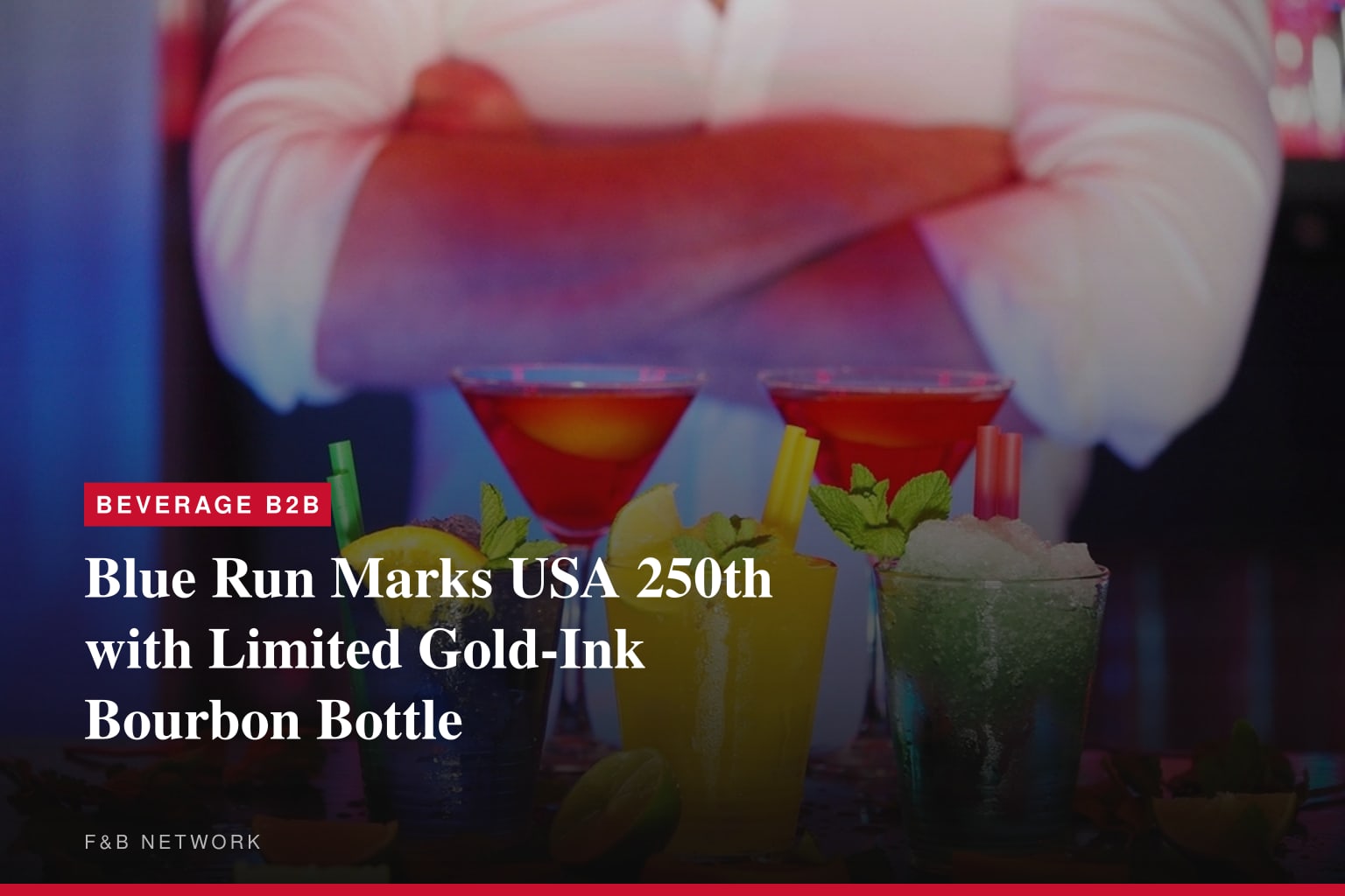 Blue Run Marks USA 250th with Limited Gold-Ink Bourbon Bottle