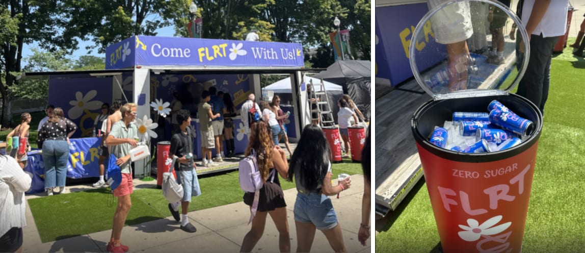 FLRT Energy Drink Activates at Lollapalooza with Chicago Pop-Up