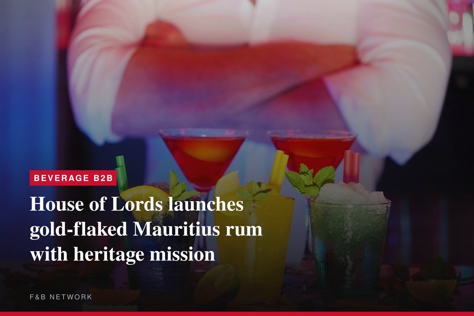 House of Lords launches gold-flaked Mauritius rum with heritage mission