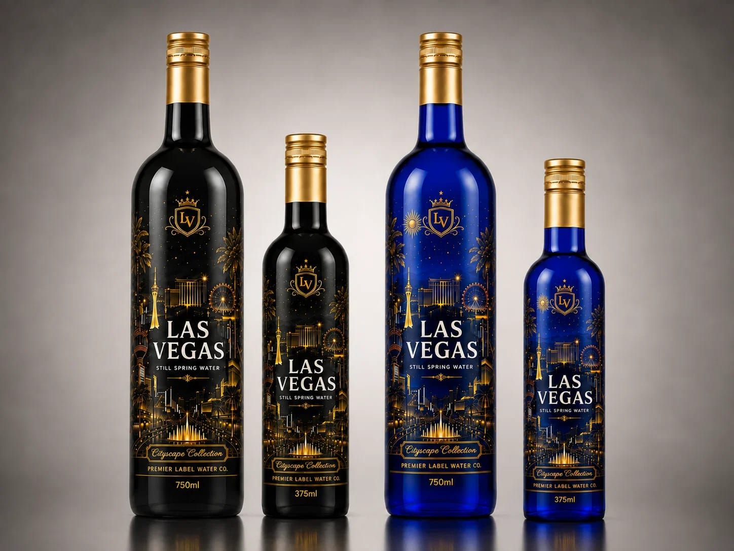 Premier Label Water Debuts Las Vegas CityScape Bottle Line