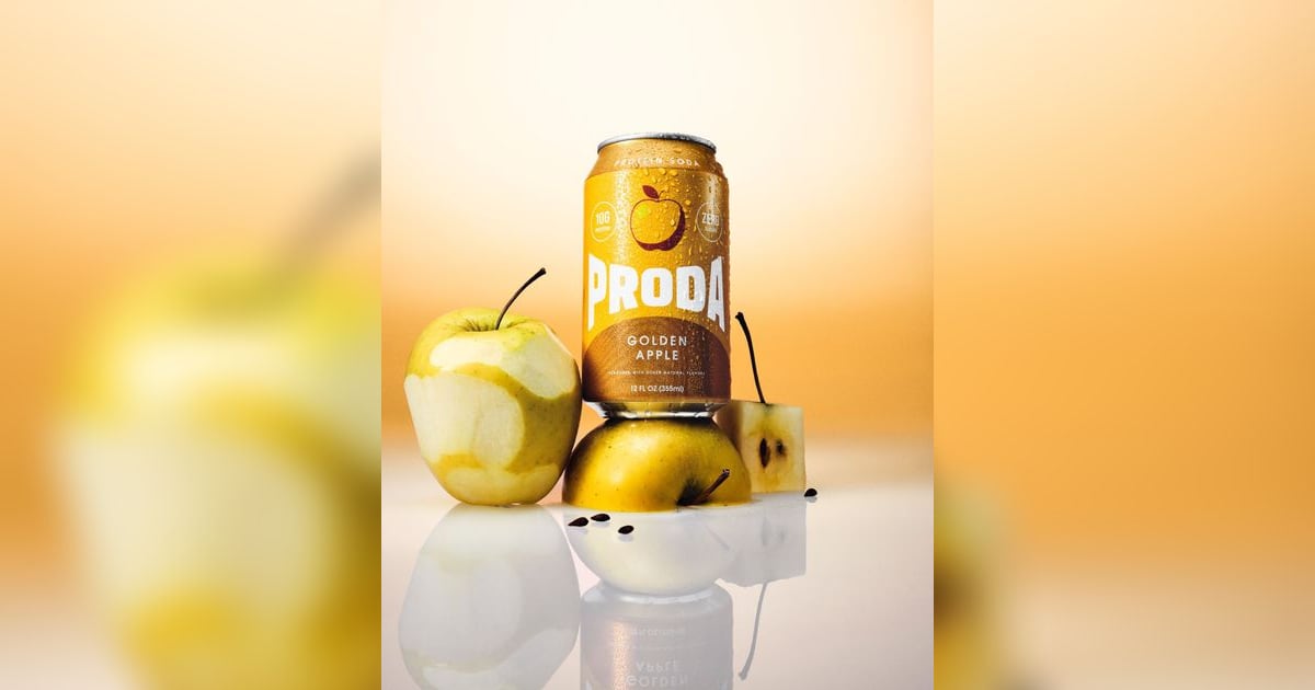 PRODA Launches Golden Apple Zero-Sugar Protein Soda