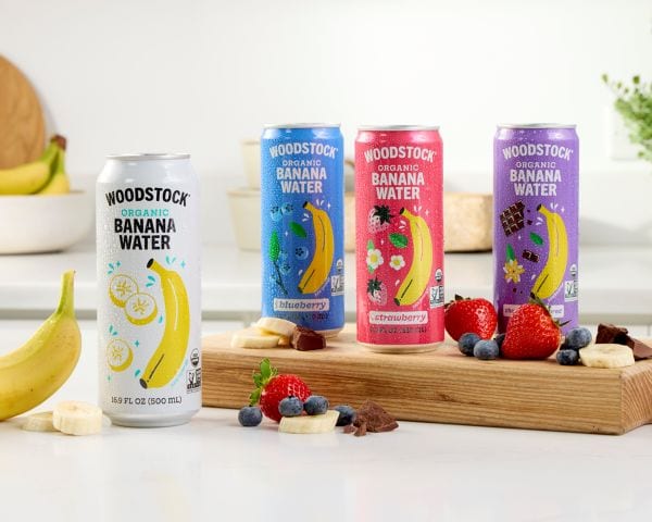 Woodstock Launches Organic Banana Water, a Plant-Based Hydration Alternative