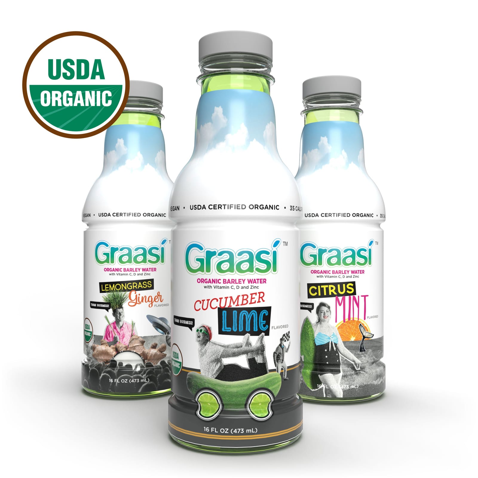 Graasi Enters RTD Market with Organic Barley Water SKU